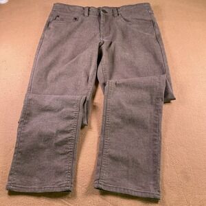 English Laundry Mens 32x30 Brown Stretch Cotton Straight Leg 5 Pocket Pants